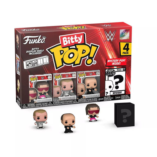 Funko Bitty POP! WWE Bret Hart Set Vinyl Figures 4-Pack