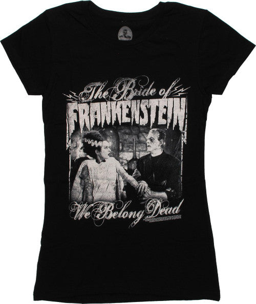 Bride of Frankenstein We Belong Dead Baby T-Shirt