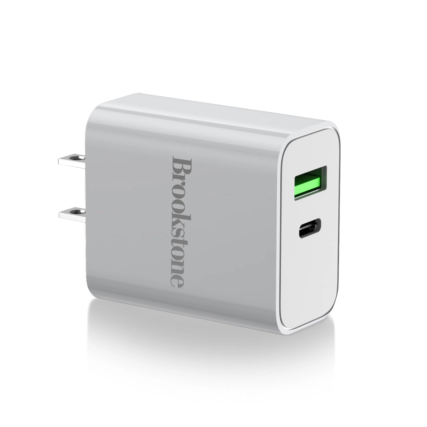Brookstone PD 20 2 Port Wall Charger- USB-C and USB-A Ports