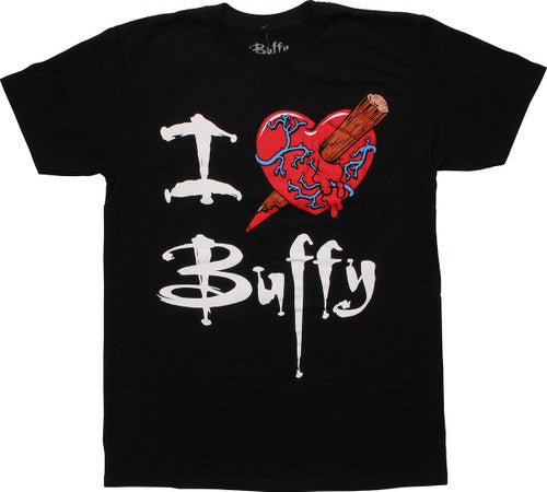 Buffy Stake Heart Bleed T-Shirt Sheer