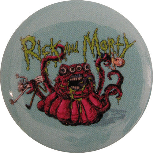 Rick and Morty Monster Slime Button in Red
