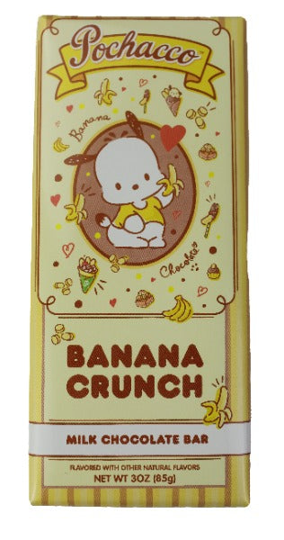 Sanrio Pochacco Banana Crunch Milk Chocolate Bar