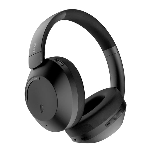 Mixx StreamQ C4 Over Ear Noise Cancelling Wireless Bluetooth Headphones Black