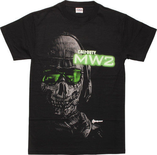 Call of Duty MW2 Ghost Close Up T-Shirt