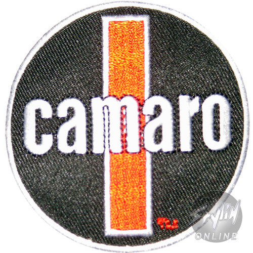 Camaro Name Patch in Orange General Motors