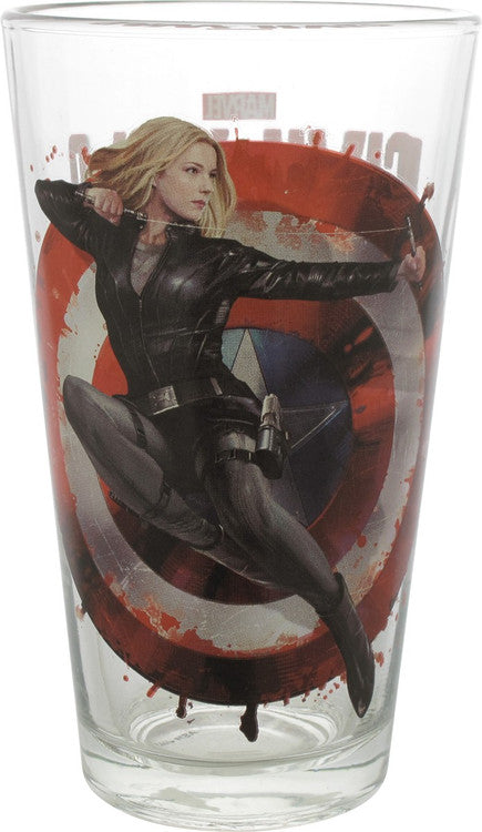 Captain America Civil War Agent 13 TT Pint Glass Marvel Civil War