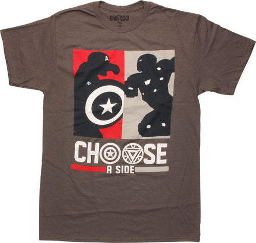 Captain America Civil War Choose a Side T-Shirt