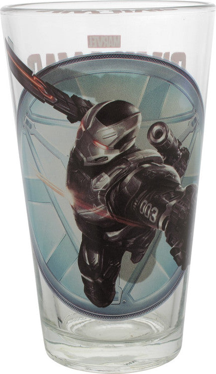 Captain America Civil War Machine TT Pint Glass Marvel Civil War