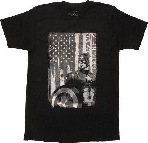 Captain America Civil War Patriot Flag T-Shirt