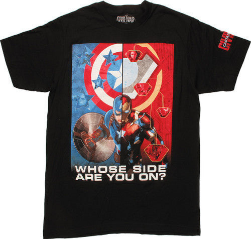 Captain America Civil War Whose Side T-Shirt