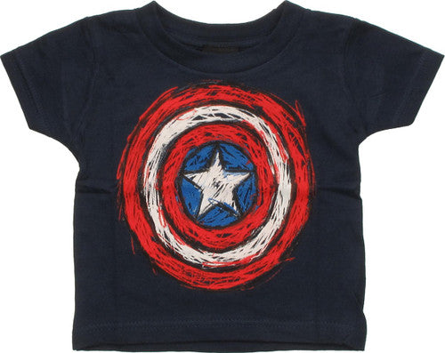 Captain America Crayon Shield Infant T-Shirt