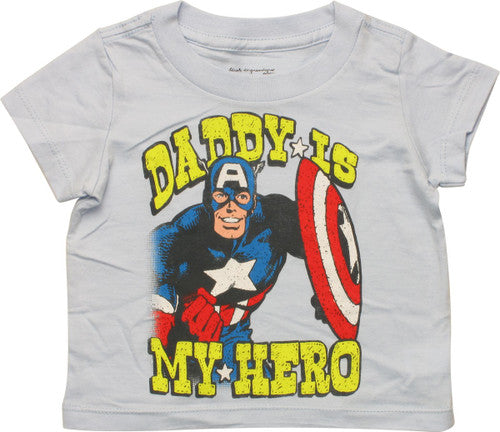 Captain America Daddys My Hero Infant T-Shirt