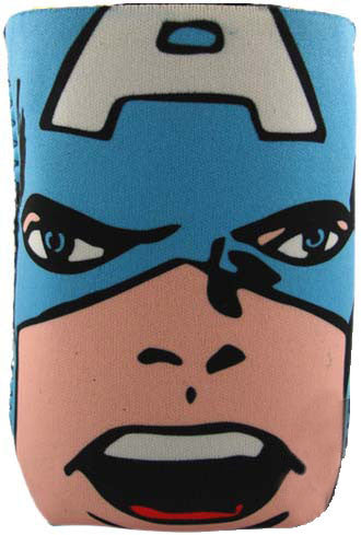 Captain America Face Can Holder in Blue