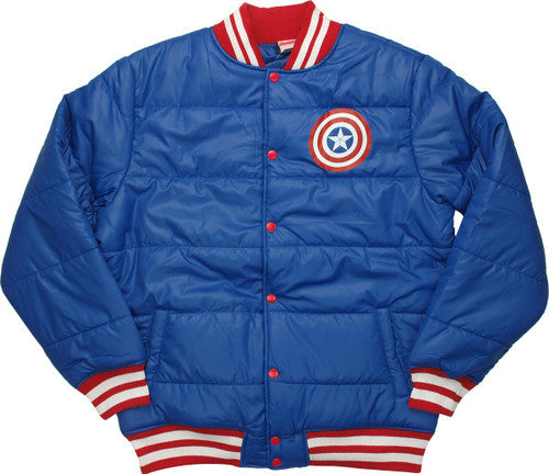 Captain America Shield Puffy Jacket