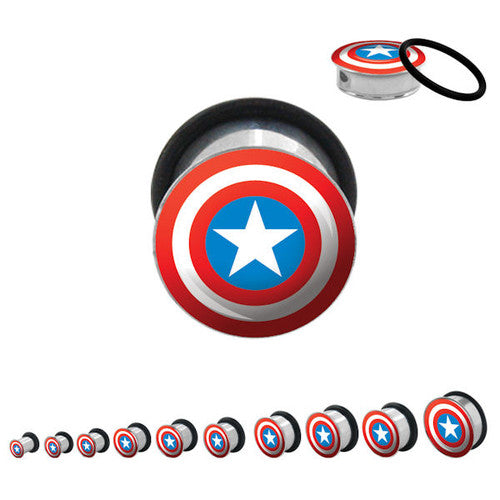 Captain America Steel Plugs