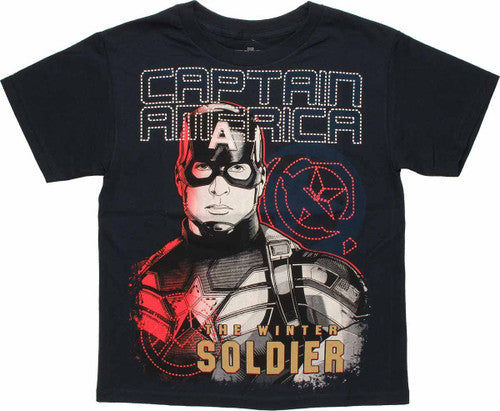 Captain America Winter Soldier Name Youth T-Shirt