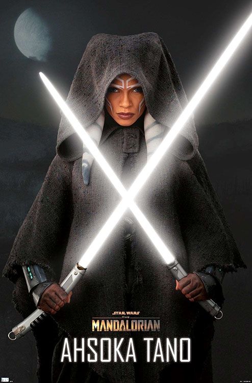 Star Wars: The Mandalorian Ahsoka Lightsabers Wall Poster