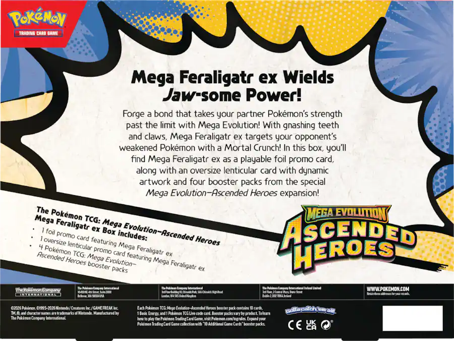 Pokémon - Trading Card Game: Mega Evolution Ascended Heroes ex Box