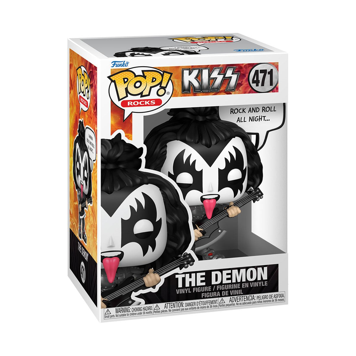 Funko Pop! Sayings: KISS - The Demon, Rock & Roll All Night