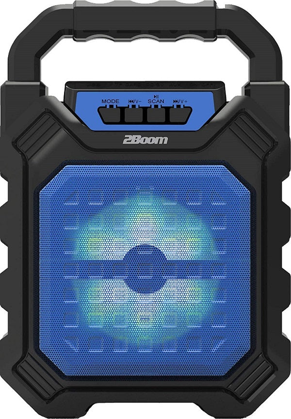 2BOOM Bluetooth Rugged Outdoor Speaker with LED Light