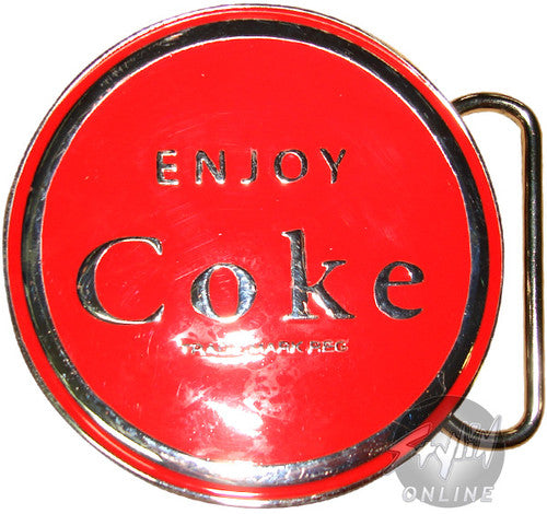 Coca-Cola Enjoy Belt Buckle in Red
