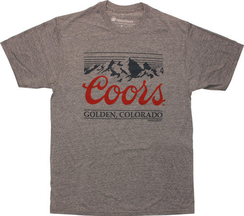 Coors Light Mountains Label T-Shirt