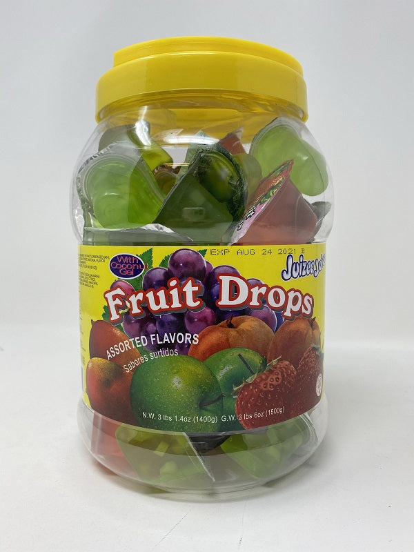 Juizee Juice Jelly Fruit Drops 54 oz. Jar TIK TOK Jellies FYE