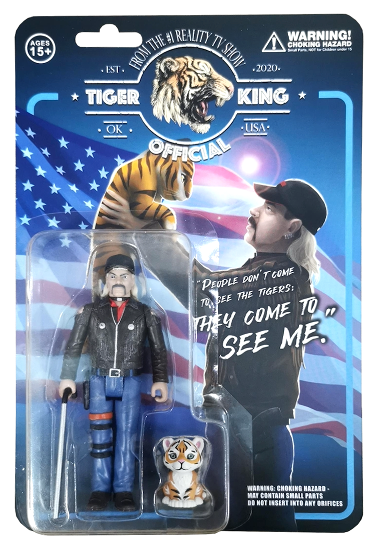 Tiger King Joe Exotic Leather Jacket & Tiger Cub Action Figure