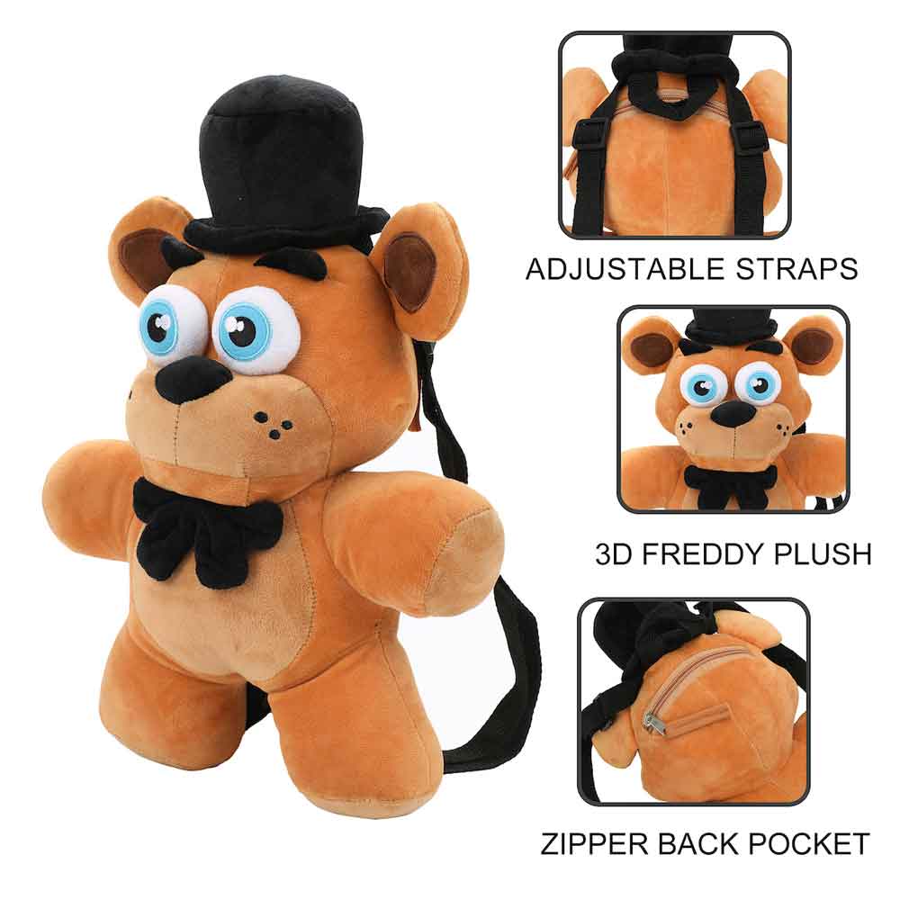 Five Nights at Freddy's Freddy Fazbear Plush Backpack