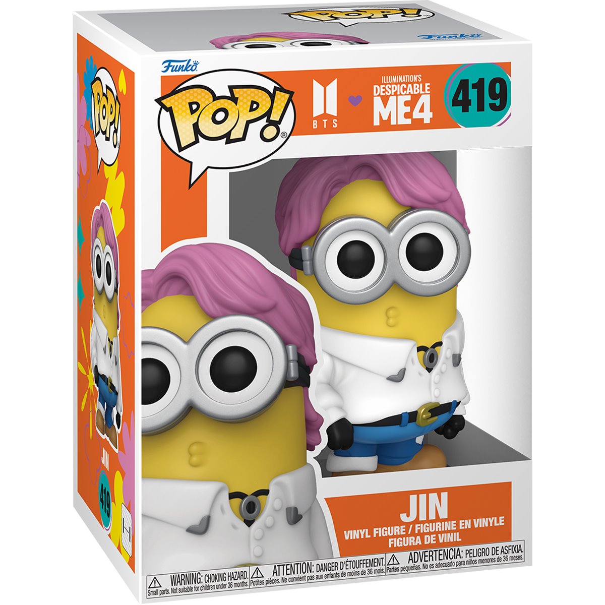 Funko Pop! Despicable Me 4 Minion x BTS Jin