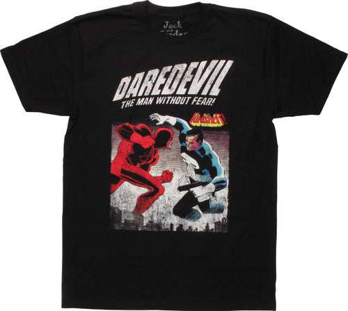 Daredevil vs Punisher Dist Cover T-Shirt