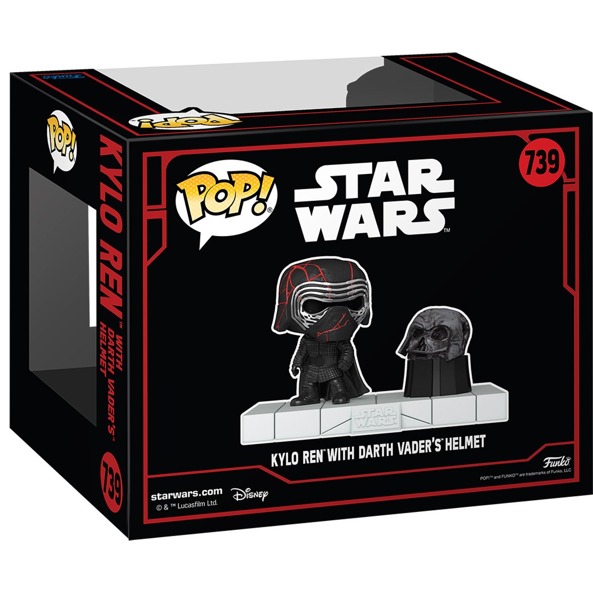 Funko Pop Deluxe Star Wars Dark Side Kylo Ren with Darth Vader's Helmet