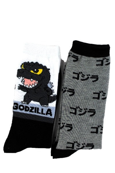 Godzilla Chibi Crew Socks 2-Pack