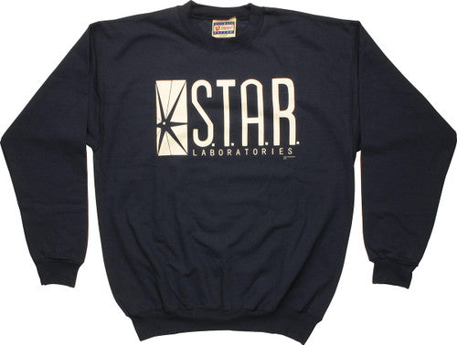 DC Comics STAR Laboratories Navy Blue SweaT-Shirt