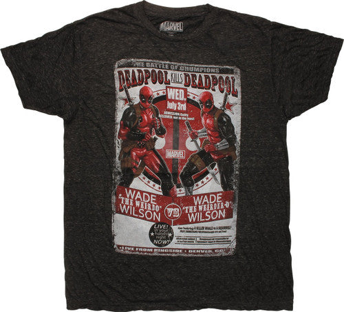 Deadpool Kills Deadpool Battle Flyer T-Shirt Sheer