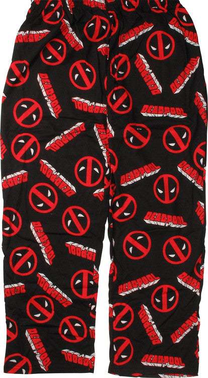 Deadpool Logos All Over Pants