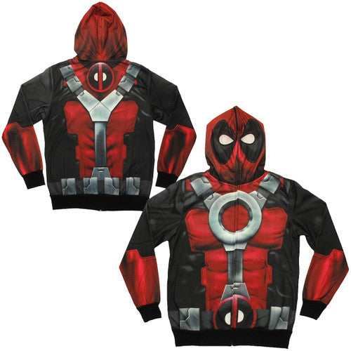 Deadpool Sublimated Costume Hoodie