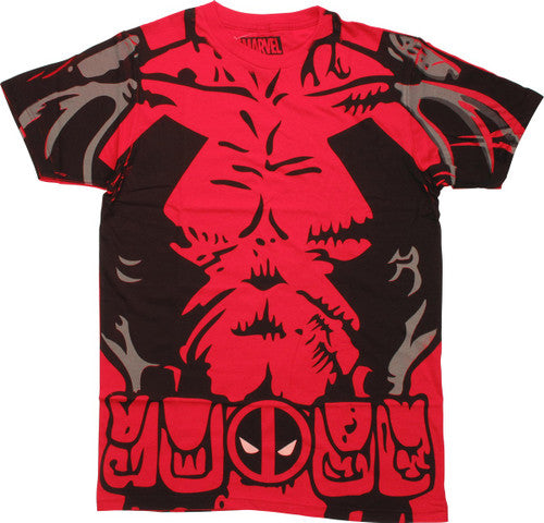 Deadpool Uniform Belt Print T-Shirt