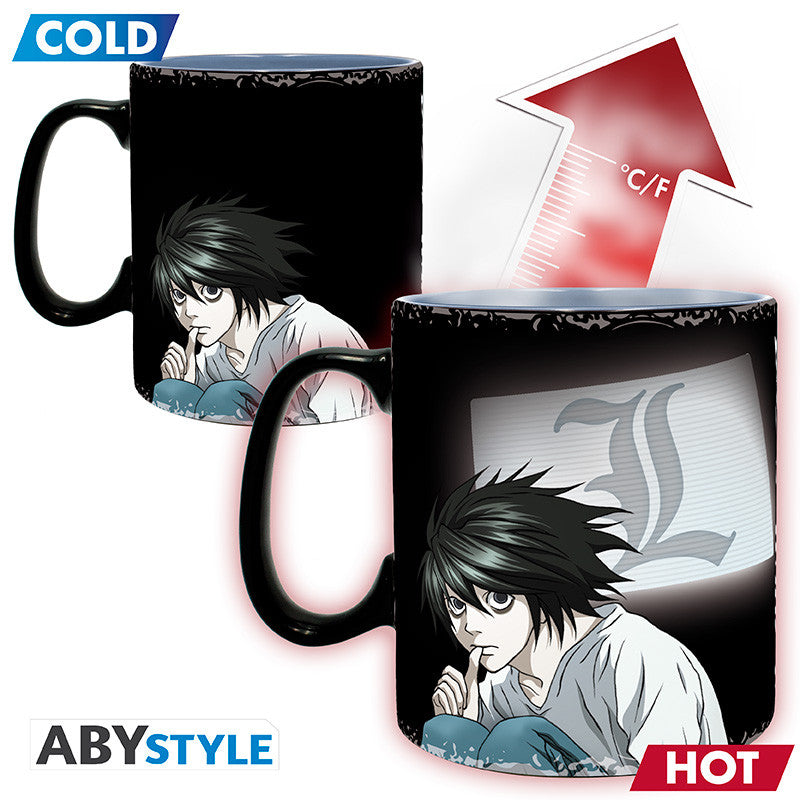 Death Note Kira & L Heat Changing Mug