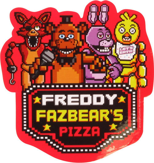 Five Nights at Freddy's 8-Bit Group Sticker