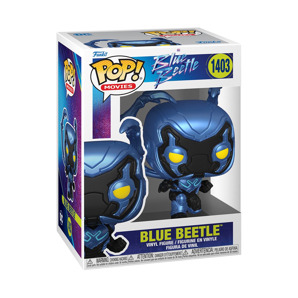 Funko Pop! MOVIES: Blue Beetle - Blue Beetle Crouching (w/ chase)