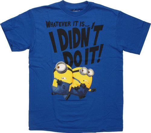 Despicable Me Minions I Didn't Do It Youth T-Shirt