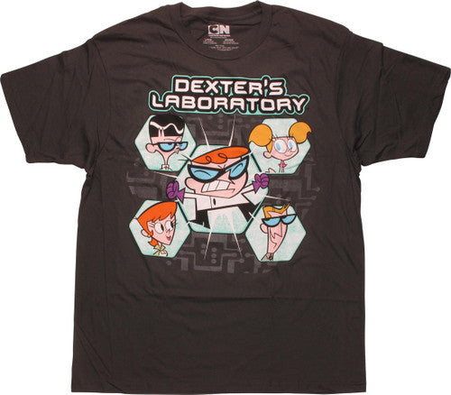 Dexter's Lab Hexagon Group Photo T-Shirt