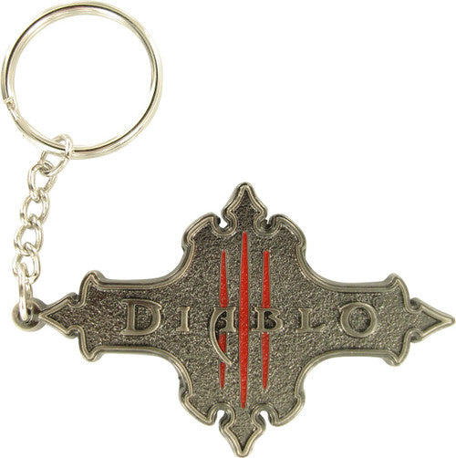 Diablo 3 Name Keychain in Silver