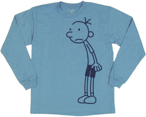 Diary of a Wimpy Kid Greg Full Blue Long Sleeve Youth T-Shirt