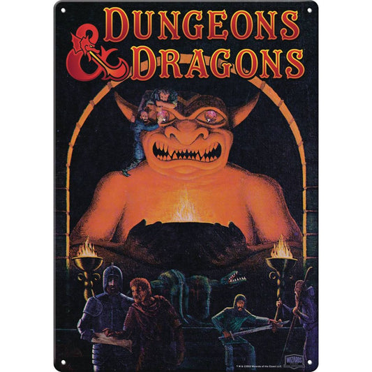 Dungeons and Dragons Metal Sign