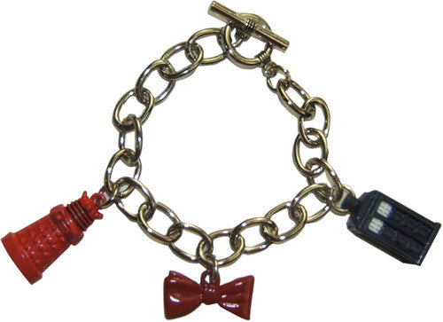 Doctor Who Charm Bracelet in Red