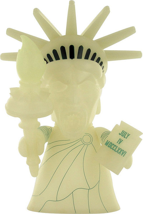 Doctor Who Statue of Liberty Weeping Angel 8 Inch Glow Vinyl Figurine in Green
