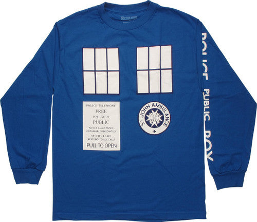 Doctor Who TARDIS Trompe Long Sleeve T-Shirt