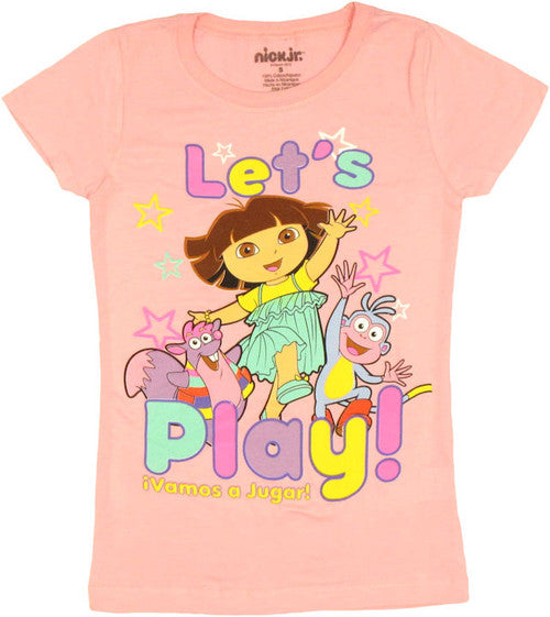 Dora the Explorer Lets Play Youth Girls T-Shirt